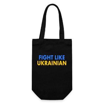 Fight like ukrainian - Sac à bouteille - noir - Devant