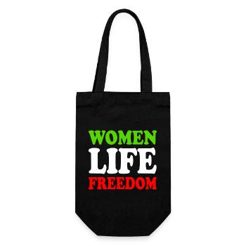 Women life freedom - Gift Bag for Bottles - black - Front