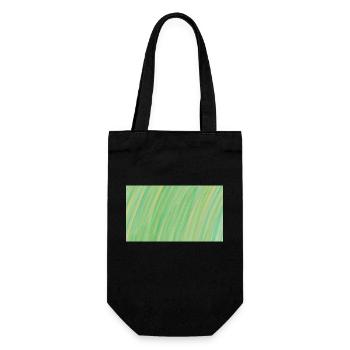 Gradient Green Yellow Orange abstract - Gift Bag for Bottles - black - Front