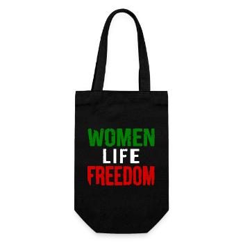 Women life freedom - Gift Bag for Bottles - black - Front