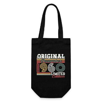 Né en décembre 1960 cadeau de 62e anniversaire - Sac à bouteille - noir - Devant