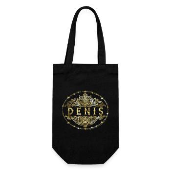 Denis - Geschenkbeutel für Flaschen - Schwarz - Vorne