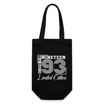 Born 1993 30th birthday gift man/ woman - Gift Bag for Bottles - black - Front