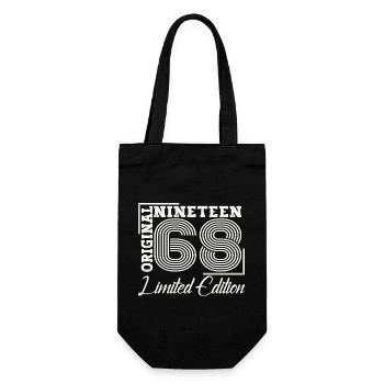 Né en 1968 55ème anniversaire Cadeau homme / femme - Sac à bouteille - noir - Devant