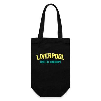 Liverpool Vereinigtes Königreich - Geschenkbeutel für Flaschen - Schwarz - Vorne