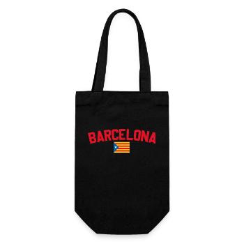 Barcelona Catalonia - Gift Bag for Bottles - black - Front