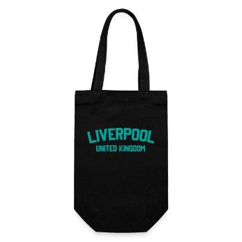 Liverpool Vereinigtes Königreich - Geschenkbeutel für Flaschen - Schwarz - Vorne