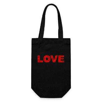 Amour Amour Cœurs - Sac à bouteille - noir - Devant
