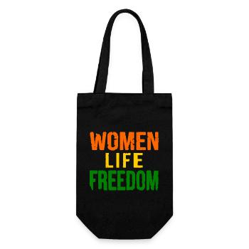 Women life freedom - Sac à bouteille - noir - Devant
