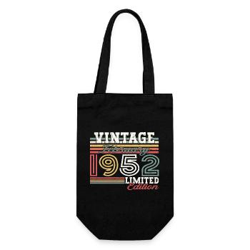 Millésime février millésime 1952 cadeau d’anniversaire - Sac à bouteille - noir - Devant