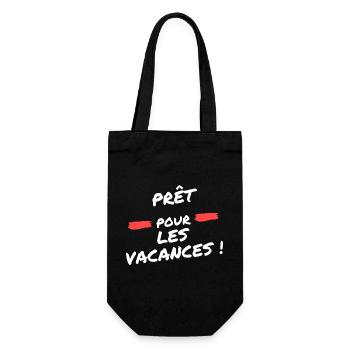 prêt pour les vacances - Sac à bouteille - noir - Devant
