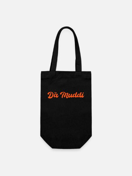 Dä Muddi - Geschenkbeutel für Flaschen - Schwarz