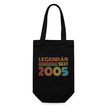 LEGENDÄR seit 2005 - Geschenkbeutel für Flaschen - Schwarz - Vorne