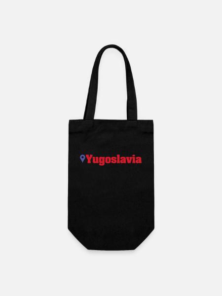 Jugoslavija Yugoslavia Jugo Tito SFRJ Jugoslawien - Geschenkbeutel für Flaschen - Schwarz