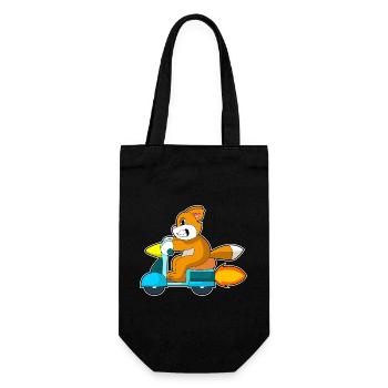 Cat Scooter - Gift Bag for Bottles - black - Front
