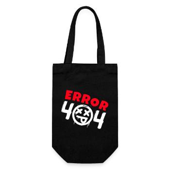 Error 404 Not Found - Gift Bag for Bottles - black - Front