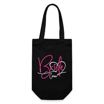 Bride Crew - Gift Bag for Bottles - black - Front