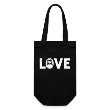 Longhair Collie Rough Collie Dog - Gift Bag for Bottles - black - Front