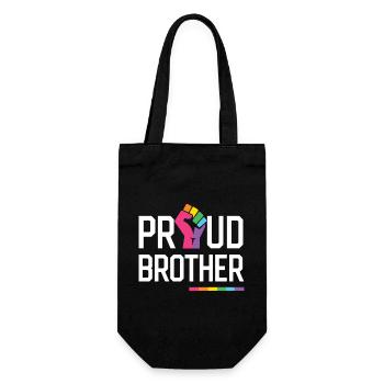 LGBT Pride Month - Stolzer Bruder - Geschenkbeutel für Flaschen - Schwarz - Vorne