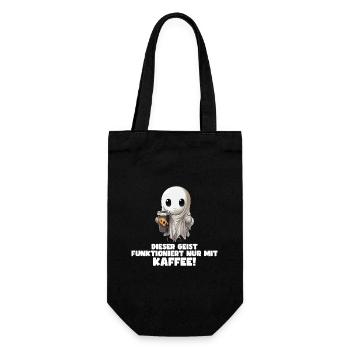 Halloween Geist Spruch Design - Geschenkbeutel für Flaschen - Schwarz - Vorne