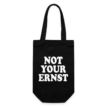 Not your ernst - Geschenkbeutel für Flaschen - Schwarz - Vorne