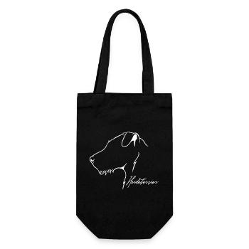 Heath Terrier Profile Dogs Hunting Dogs Wilsigns - Gift Bag for Bottles - black - Front
