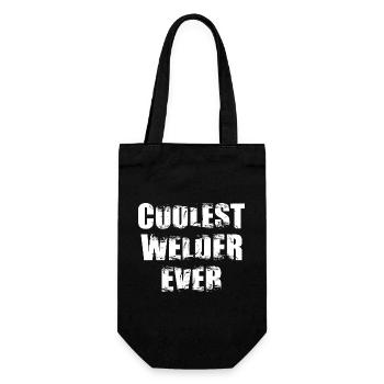 The coolest welder ever - Gift Bag for Bottles - black - Front