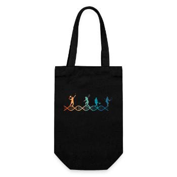 Le tennis est dans mon ADN - Sac à bouteille - noir - Devant