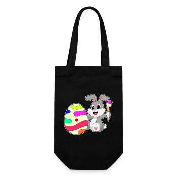 Coloriage de Pâques de Bunny - Sac à bouteille - noir - Devant