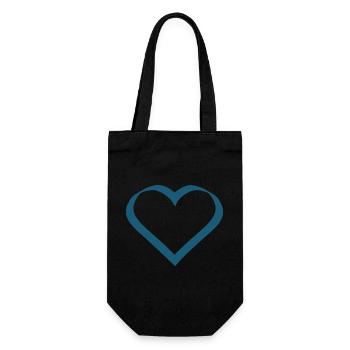 Valentine's Day, Valentine's Day, Valentine's Day - Gift Bag for Bottles - black - Front