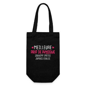 Meilleure prof de physique imitée jamais égalée - Sac à bouteille - noir - Devant