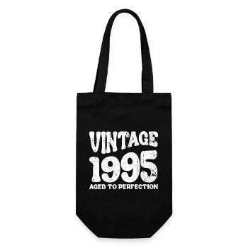 Vintage 1995 Aged to Perfection - Gift Bag for Bottles - black - Front