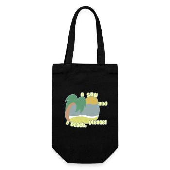 Sun and Beach - Gift Bag for Bottles - black - Front