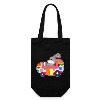 Voiture de Pâques Bunny - Sac à bouteille - noir - Devant