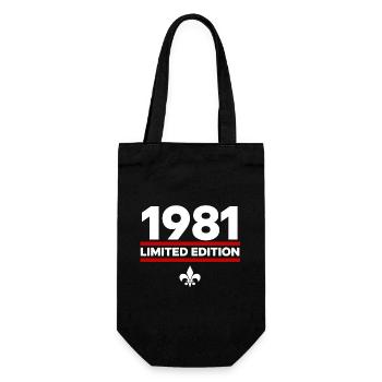 1981 Limited Edition - Gift Bag for Bottles - black - Front