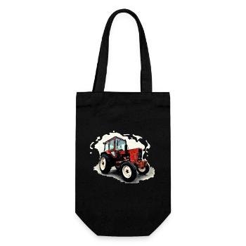 Tractor Belarus MTS 550 - Gift Bag for Bottles - black - Front