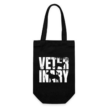 Funny Veterinarian - Gift Bag for Bottles - black - Front