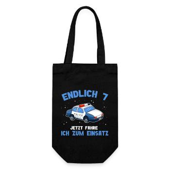 7 Anniversaire Police 7 ans - Sac à bouteille - noir - Devant