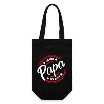 Papa papa fête des pères rétro Vintage partenaire étoiles - Sac à bouteille - noir - Devant