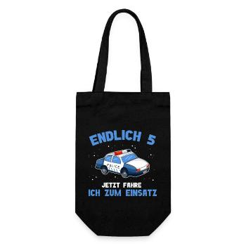 5 Anniversaire Police 5 ans - Sac à bouteille - noir - Devant