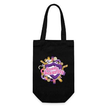 Candy Security Kids Parents Matching Birthday - Gift Bag for Bottles - black - Front