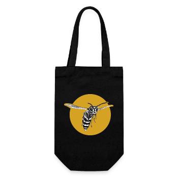 Guêpe - Abeille - Insecte - Sac à bouteille - noir - Devant