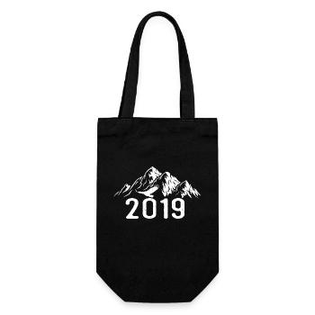 Vintage Birthday 2019 - Retro Gift Idea 2019 - Gift Bag for Bottles - black - Front
