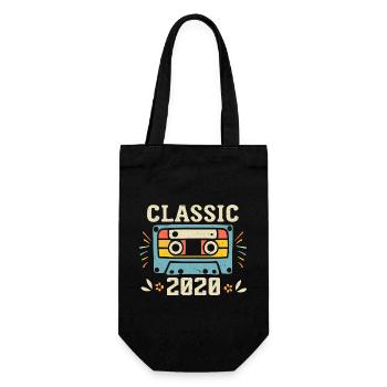 Vintage 2020 Cassette D'anniversaire Rétro 2020 - Sac à bouteille - noir - Devant