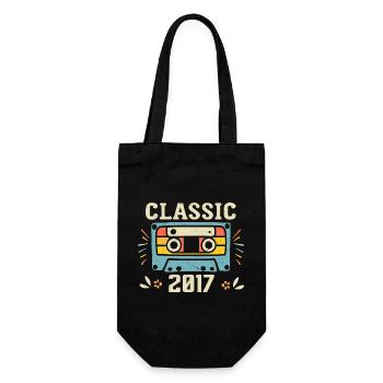 Vintage 2017 Cassette D'anniversaire Rétro 2017 - Sac à bouteille - noir - Devant