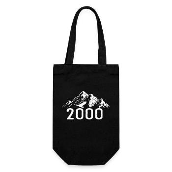 Vintage Geburtstag 2000 - Retro 2000 Geschenkidee - Geschenkbeutel für Flaschen - Schwarz - Vorne