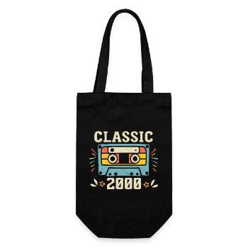 Vintage 2000 Cassette D'anniversaire Rétro 2000 - Sac à bouteille - noir - Devant