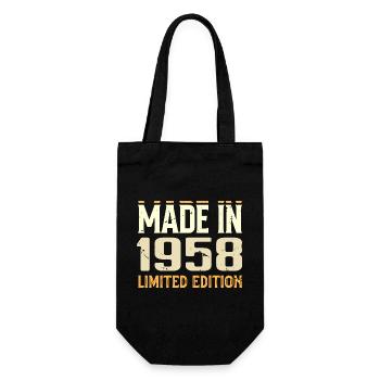 Awesome 1958 Anniversary Gift Since 1958 Retro - Gift Bag for Bottles - black - Front