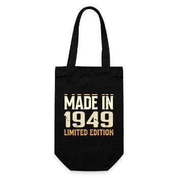Awesome 1949 Anniversary Gift Since 1949 Retro - Gift Bag for Bottles - black - Front