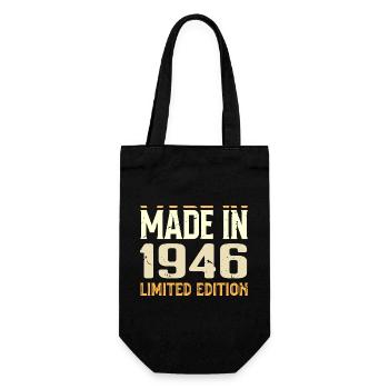 Awesome 1946 Anniversary Gift From 1946 Retro - Gift Bag for Bottles - black - Front